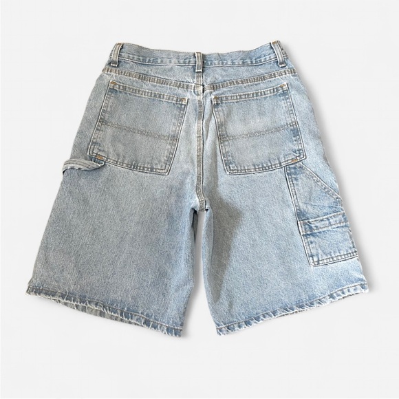 Faded Glory Other - FADED GLORY Distressed Y2K Carpenter Cargo Jean Shorts Jorts Mens 30 Light Wash